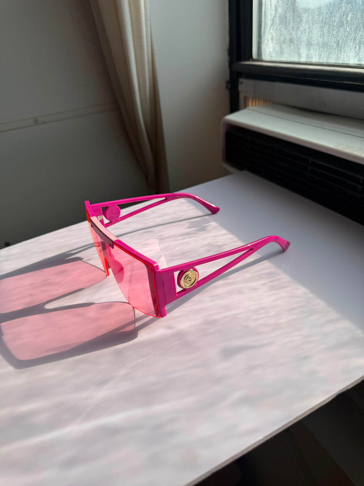 Flat Top Shield Sunglasses