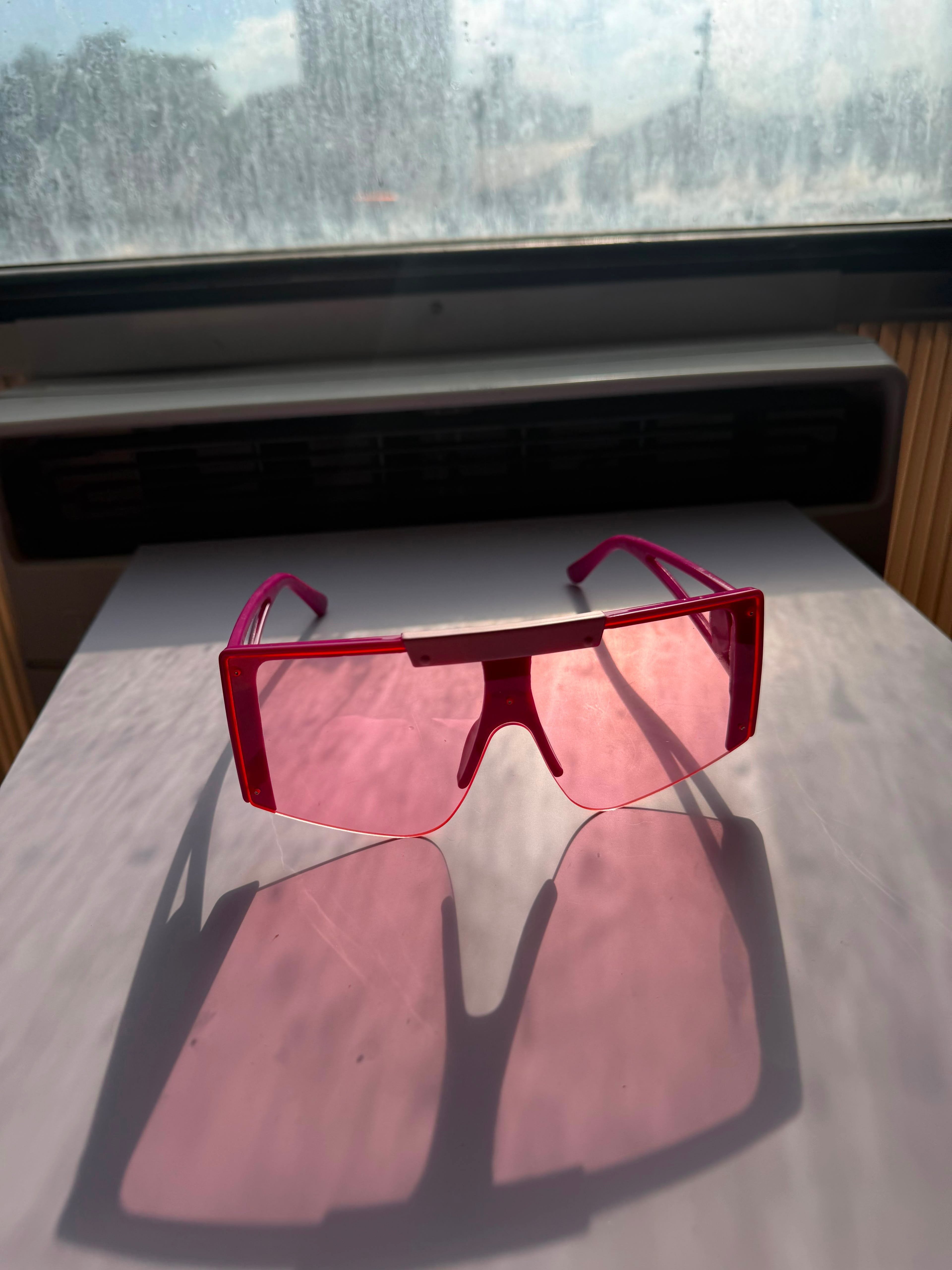 Flat Top Shield Sunglasses