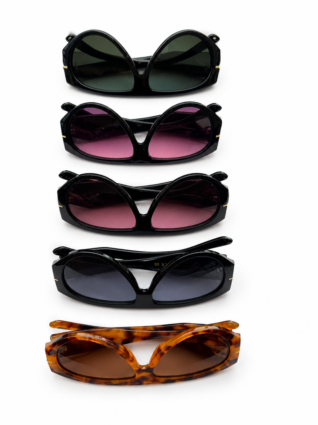Women's Dark Tinted Aviator Oversized Sunglasses