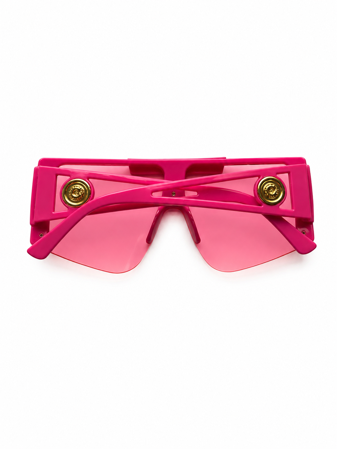 Women's Flat Top Shield Square Sunglasses