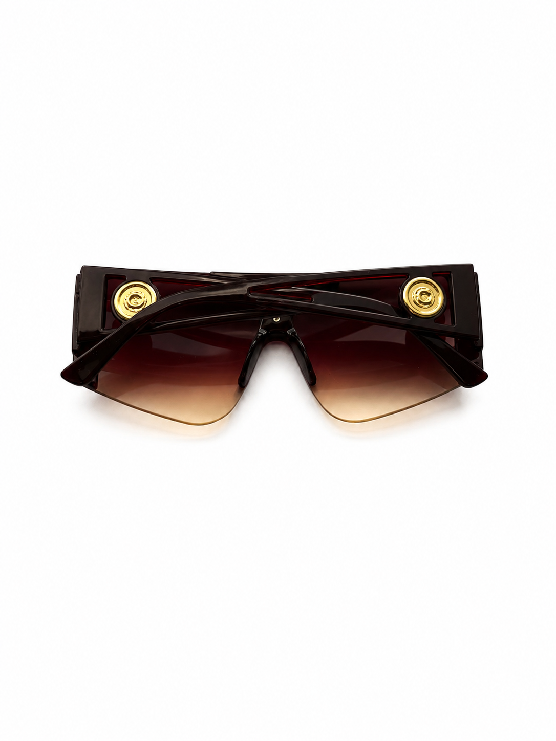 Women's Flat Top Shield Square Sunglasses